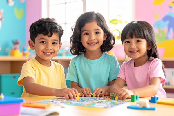 Khelte khelte English shekha bacchader — Bengali children learning English through fun games and activities in Kolkata