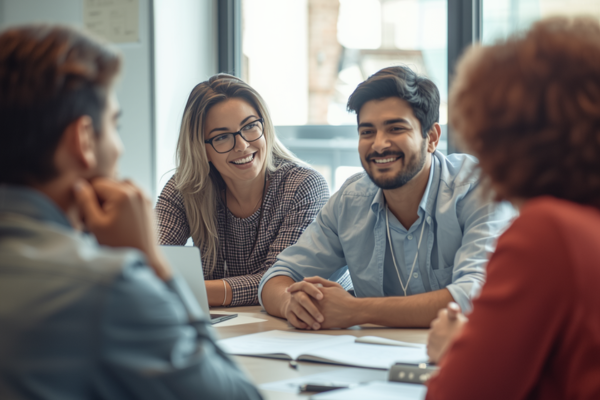 Stage a uttey voy public speaking — LELE students practising public speaking in group session at Kolkata personality development class