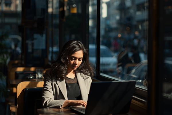 Tell me about yourself interview answer Bengali — Bengali job seeker confidently introducing themselves in English at Kolkata interview