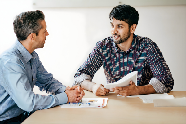 Bengali candidate speaking fluent English during a bank PO panel interview in Kolkata with confidence and clarity